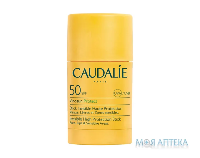 Кодалі Віносан (Caudalie Vinosun) Стік сонцезахисний для обличчя та тіла SPF 50, 15 г