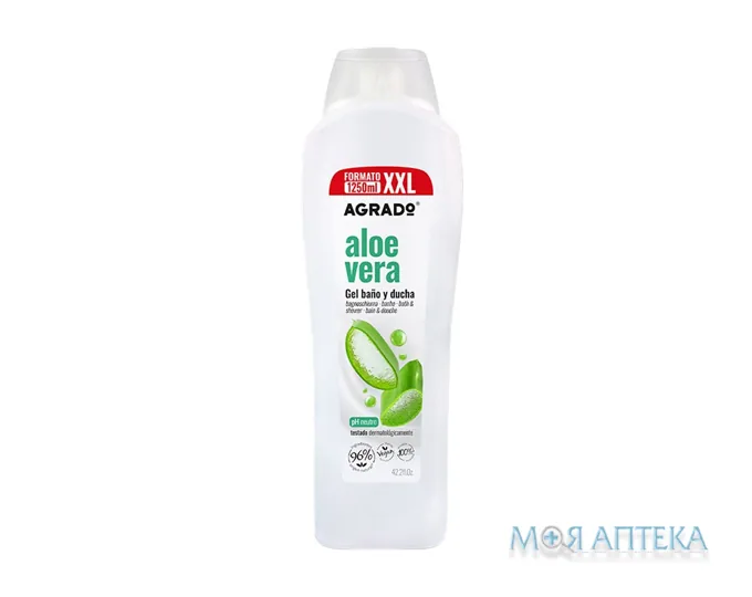 Agrado (Аградо) Гель для душу Алое вера 1250 мл