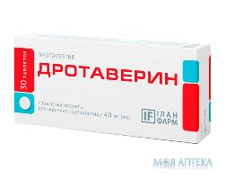 Дротаверин Илан Фарм таблетки по 40 мг №30 (10х3)