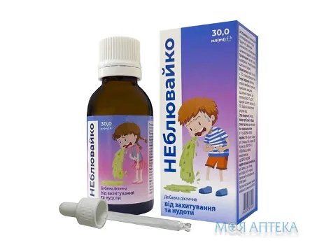 Неблювайко від захитування та нудоти краплі по 30 мл у флаконі з піпеткою