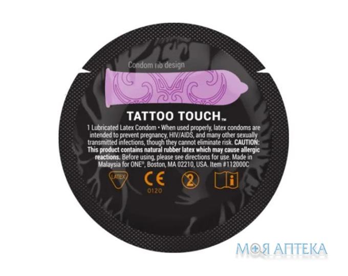 Презервативи One Tattoo Touch Фіолетовий №1