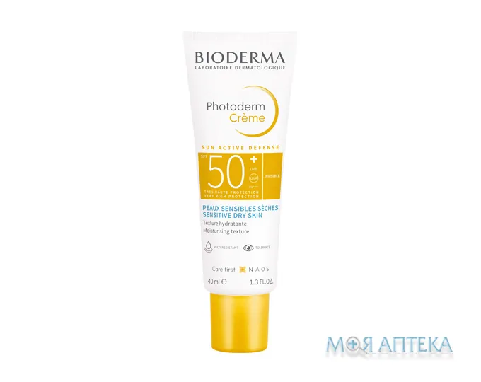Біодерма Фотодерм (Bioderma Photoderm) SPF50 + Крем сонцезахисний для чутливої та сухої шкіри 40 мл