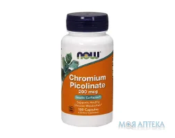 NOW (Нау) Піколінат Хрому капсули по 200 мкг №100