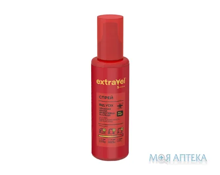 Спрей від усіх літаючих комах-кровопивць і кліщів ExtraVel (Екстравел) Superior 100 мл