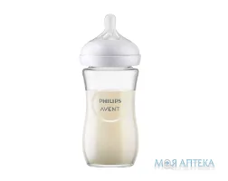 Пляшечка Авент (Avent) Natural SCY933/01 Природний потік склян. 240 мл