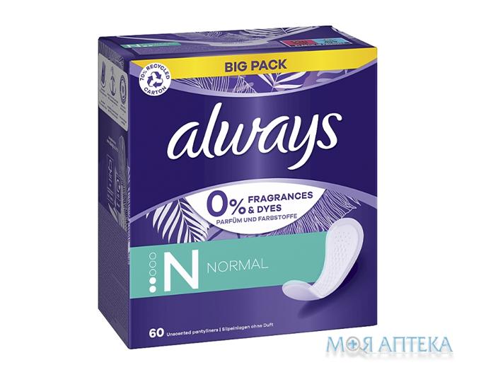 Прокладки Щоденні Always Always Daily Fresh Normal без запаху №60