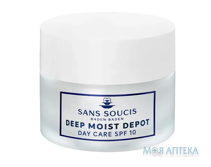 Сан Сусі (Sans Soucis) Крем-догляд для обличчя Deep Moist Depot SPF10 денний для нормальної та сухої шкіри 50 мл
