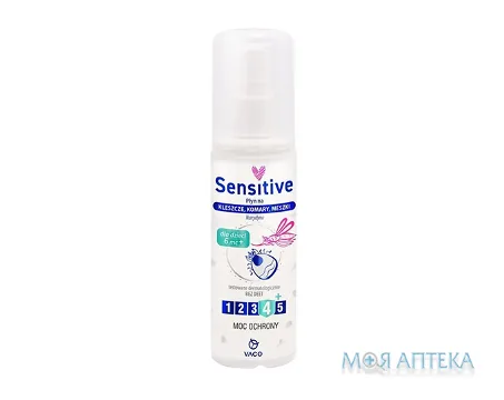 Vaco Sensitive (Вако Сенсетів) Спрей від комарів, кліщів та мошок для дітей від 6 місяців 80 мл