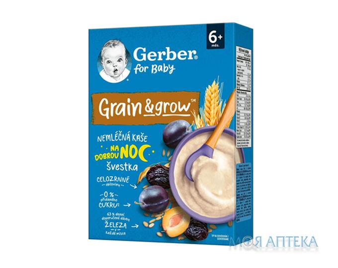 Каша Gerber (Гербер) Безмолочная овсяная-пшеничная с черносливом 200 г