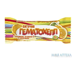 Гематохелп Solution Pharm з альбуміном, вітаміном С та апельсином плитка 40 г