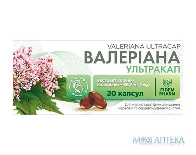 Валериана УльтраКап Fidem Pharm (Фидем Фарм) капсулы №20