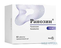 Ранозин® табл. пролонг. дії 750 мг блістер №60 Фармак (Україна, Київ)