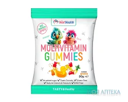 НатХелс (NatHealth) Мультивітаміни для дітей з соком фруктів пастилки желейні 90 г