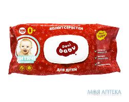 Серветки вологі Dani Baby (Дані Бебі) дитячі 100 штук