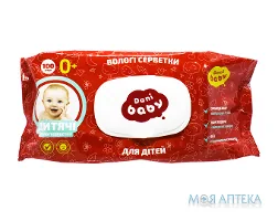 Серветки вологі Dani Baby (Дані Бебі) дитячі 100 штук