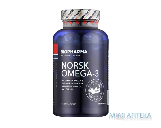 Омега 3 Норвезька Biopharma капсули №160