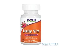 NOW Daily Vits Multi (Дейли Витс Мультивитамины и Минералы) таблетки №100