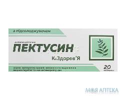 Пектусин Краса і Здоров`я 200 мг табл. №20 з підсолоджувачем