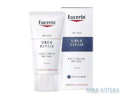 Eucerin 5% Урея Репеір (Urea 5% Repair) Крем для обличчя денний, для дуже сухої шкіри, 50 мл