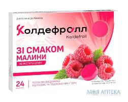 Колдефролл льодяники, зі смаком малини без цукру №24