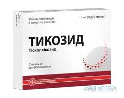 Тикозид 4мг/2мл 2мл №6 амп.