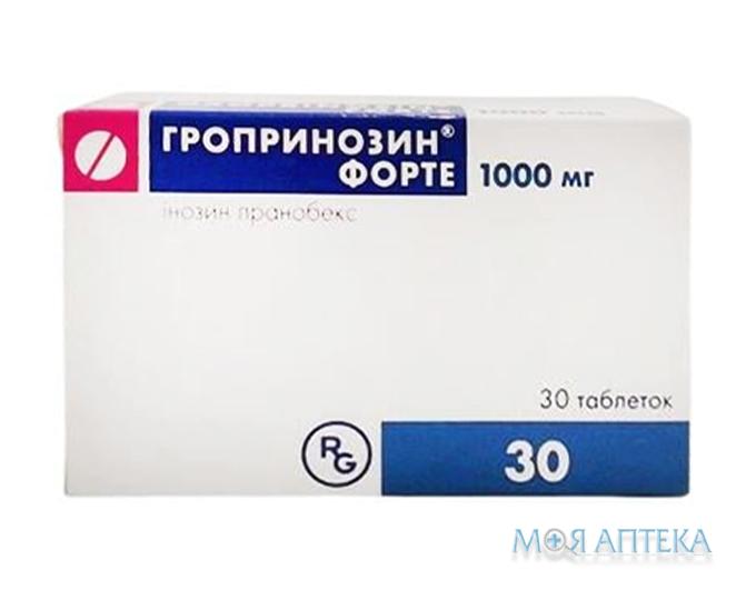 Гропринозин Форте таблетки 1000 мг №30