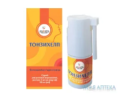 Тонзихелп спрей д/рот. порож., 3 мг/мл по 30 мл у флак.