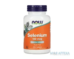 NOW (Нау) Селен таблетки по 100 мкг №250