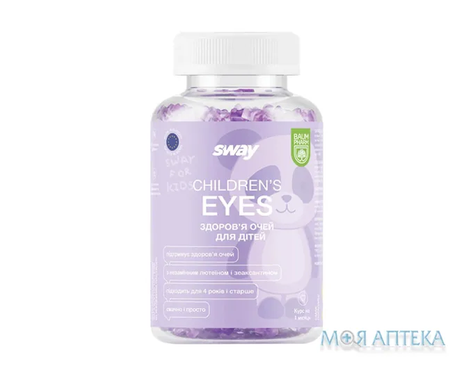 Sway (Свей) Здоров`я очей Baum Pharm пастилки желейні для дітей №60