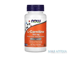 NOW (Нау) L-Carnitine (L-Карнітин) капс. 250 мг №60