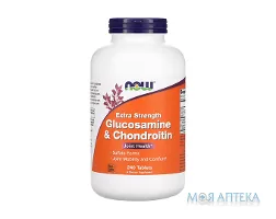 NOW (Нау) Екстра Стренж Глюкозамін і Хондроітин таблетки №240