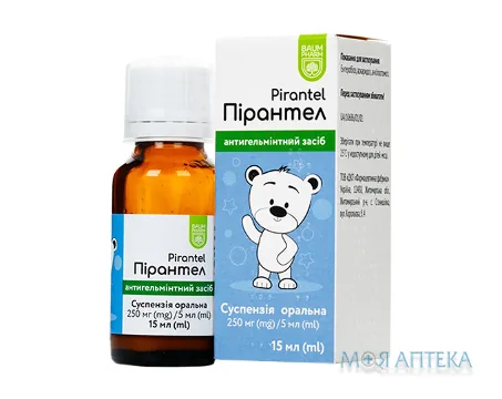 Пірантел Baum Pharm сусп. оральн. 250 мг/5 мл фл. 15 мл