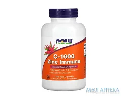 NOW (Нау) Вітамін C -1000 Цинк Імун капсули №180
