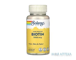 Solaray (Соларей) Біотин капс. 5000 мкг фл. №60