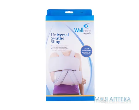Бандаж для фіксації ліктьового суглоба і плечового пояса WellCare 21005 (пов'язка Дезо), розмір універсальний
