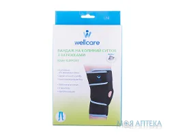Бандаж на колінний суглоб WellCare 52031 із затяжками, розмір універсальний
