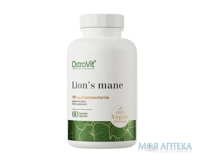 Ostrovit (Островіт) Їжовик гребінчастий (Lion`s Mane) капсули №60