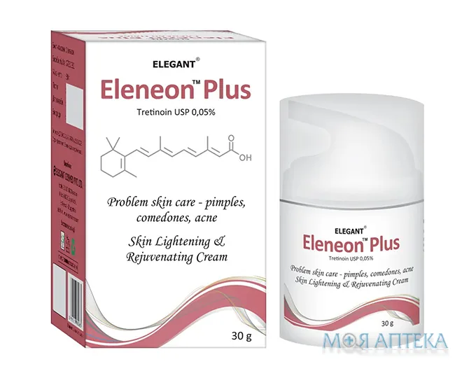 Eleneon Plus (Еленеон Плюс) крем від акне з 0,05% третиноїном, 30 г