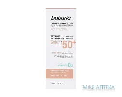 Бабарія (Babaria) крем сонцезахисний SPF50+ антивіковий тонуючий, 50 мл