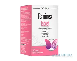Комплекс для зменшення симптомів ПМС (Orzax Feminex) таблетки №30