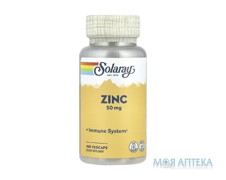 Solaray (Соларей) Цинк хелатний капс. 50 мг фл. №100