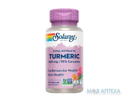 Solaray (Соларей) Екстракт куркуми веганські капсули №30
