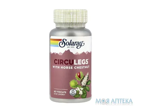 Solaray (Соларей) Підтримка вен з кінським каштаном веганські капсули №60