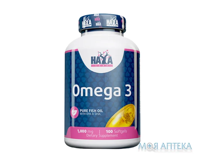 Haya Labs (Хайя Лабс) Омега-3 капсули 1000 мг банка №100