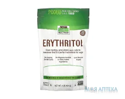 NOW (Нау) Еритритол цукрозамінник порошок 454 г