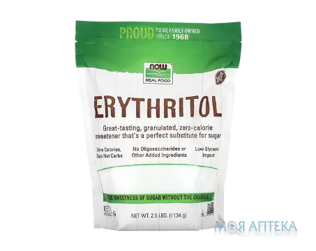NOW (Нау) Еритритол цукрозамінник порошок 1134 г