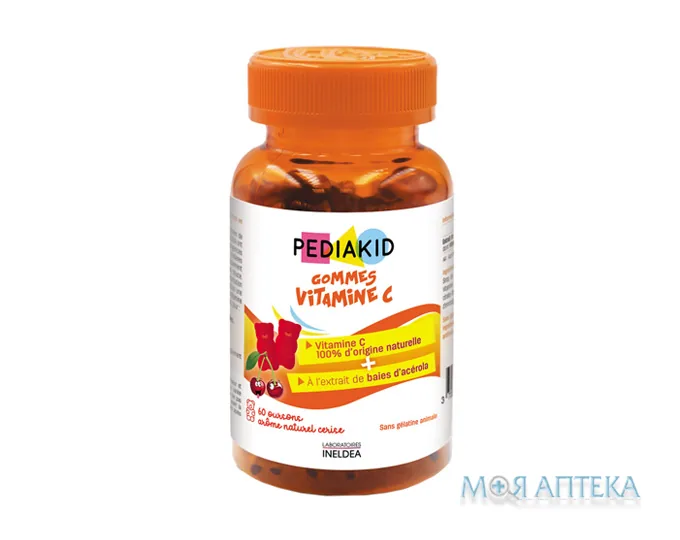 Педіакід (Pediakid) Ведмежуйки Вітамін С жувальні пастилки №60