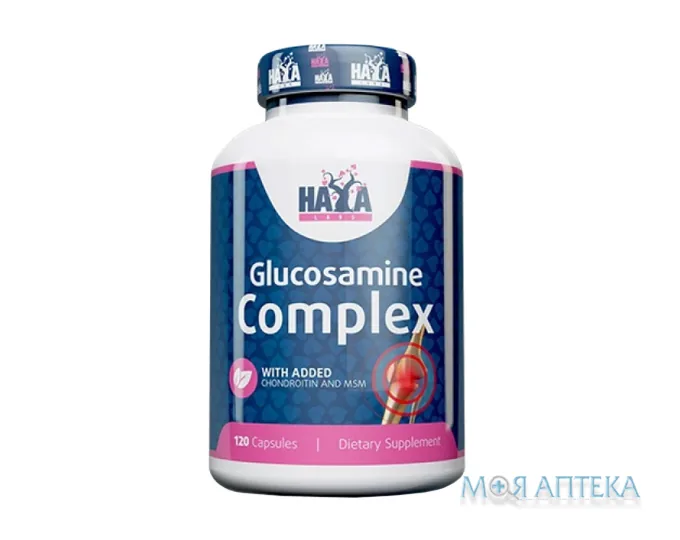 Haya Labs (Хайя Лабс) Комплекс глюкозаміну, хондроїтину і МСМ капсули №120 у флак.