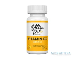 VPLab (ВПЛаб) УльтраВіт Вітамін D3 капсули по 4000 МО №120
