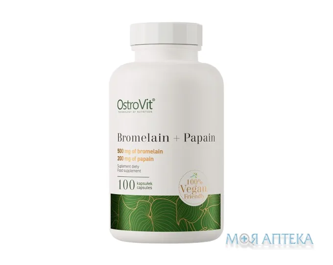 Ostrovit (Островіт) Бромелайн плюс Папаїн капсули №100